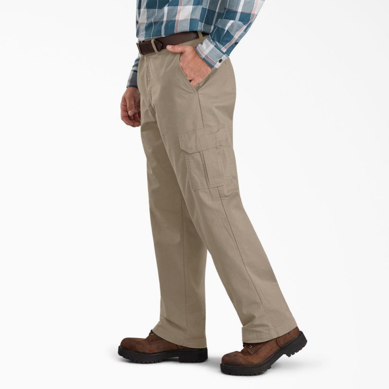 Grey Dickies Regular Fit Ripstop Men's Cargo Pants | 902-YUROBE