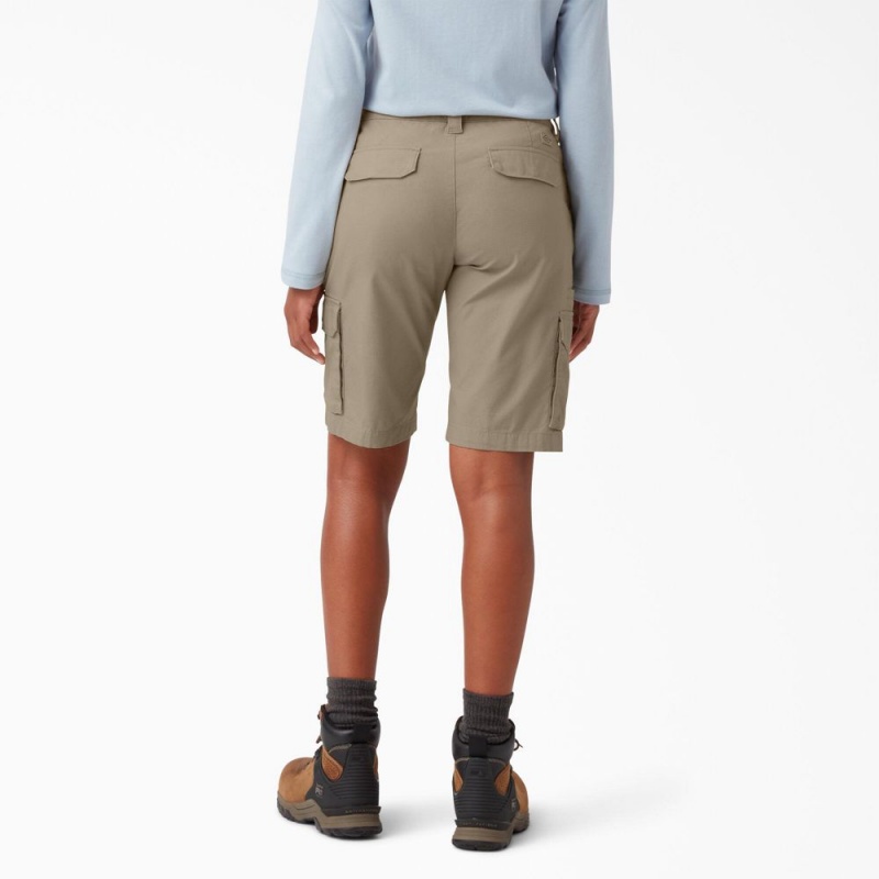 Grey Dickies Ripstop Cargo Women's Shorts | 520-MWHYXL