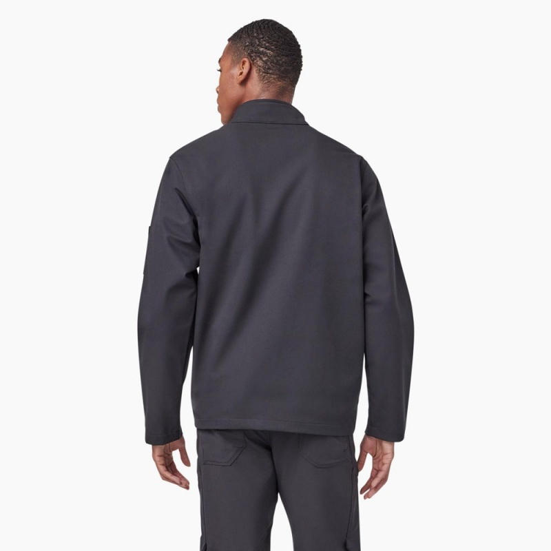 Grey Dickies Ripstop Softshell Men's Jacket | 317-ZENKPL