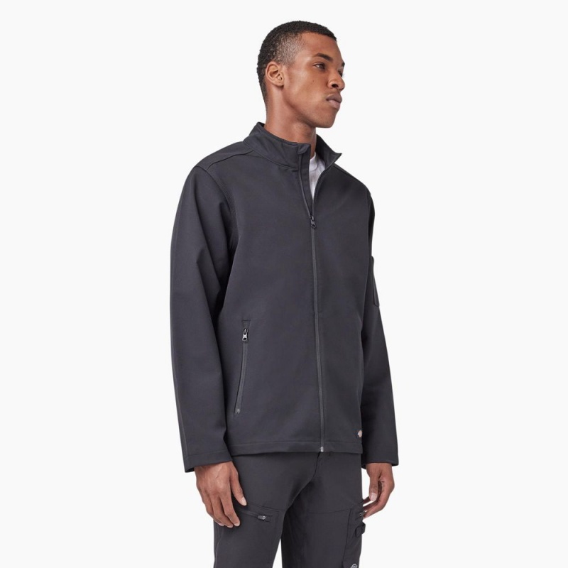 Grey Dickies Ripstop Softshell Men's Jacket | 317-ZENKPL