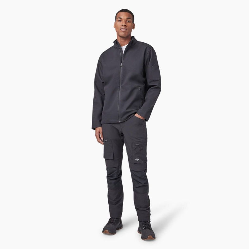 Grey Dickies Ripstop Softshell Men's Jacket | 317-ZENKPL