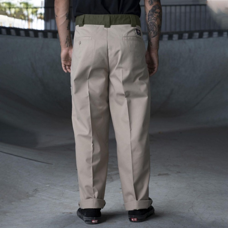 Grey Dickies Ronnie Sandoval Loose Fit Double Knee Men's Pants | 894-NCKXID