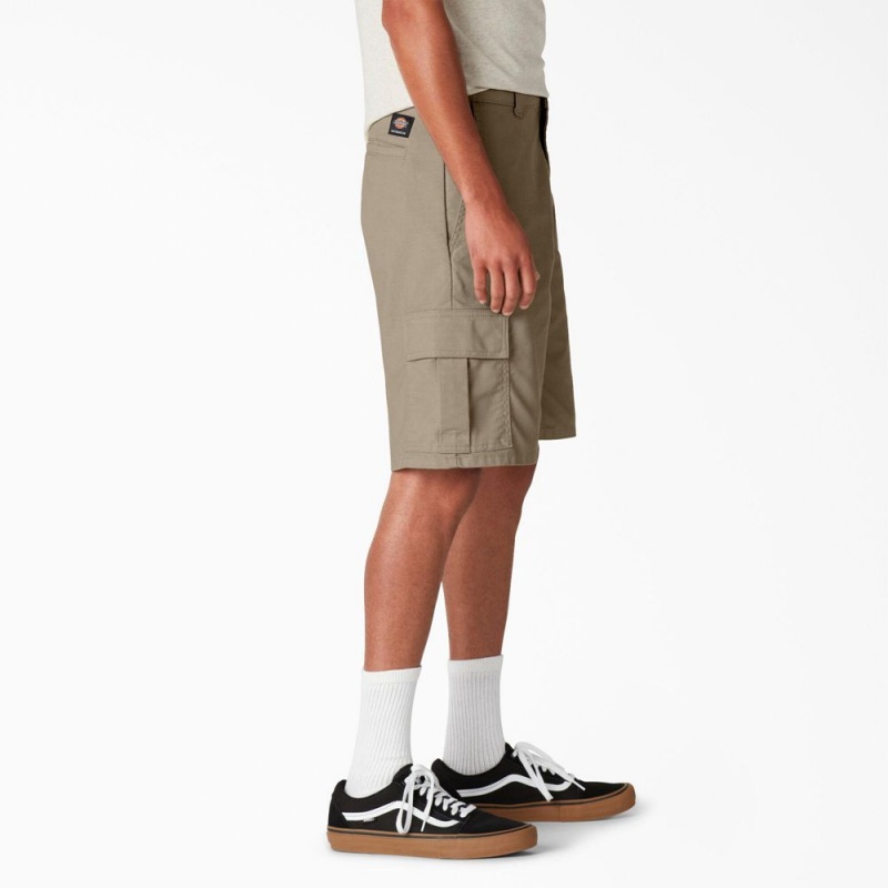 Grey Dickies Skateboarding Regular Fit Cargo Men's Shorts | 204-XBSNWC