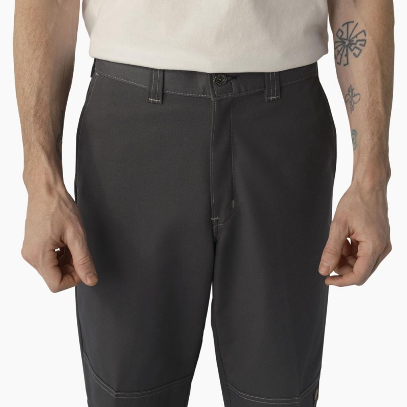 Grey Dickies Skateboarding Regular Fit Double Knee Men's Pants | 457-ITNDMW