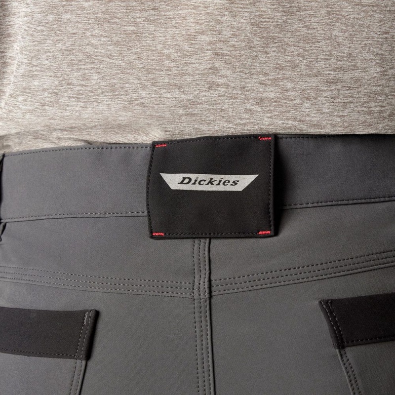 Grey Dickies Slim Fit Holster Double Knee Men's Work Pants | 150-ZBGWAU