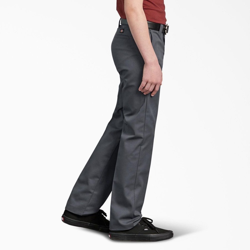 Grey Dickies Slim Fit Kids' Pants | 623-RVAOXH