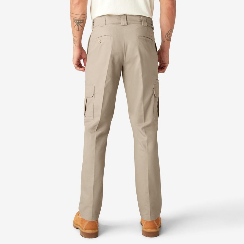 Grey Dickies Slim Fit Men's Cargo Pants | 519-VIETDC