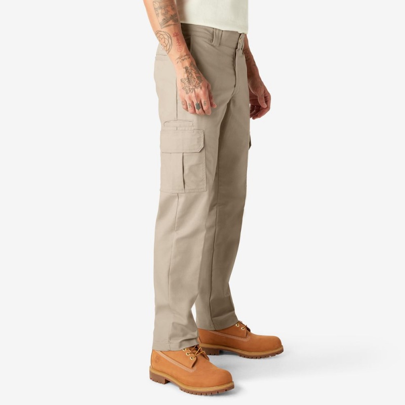 Grey Dickies Slim Fit Men's Cargo Pants | 519-VIETDC