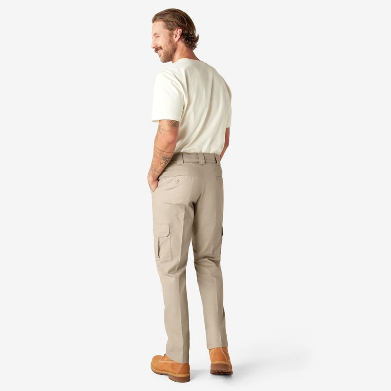 Grey Dickies Slim Fit Men's Cargo Pants | 519-VIETDC