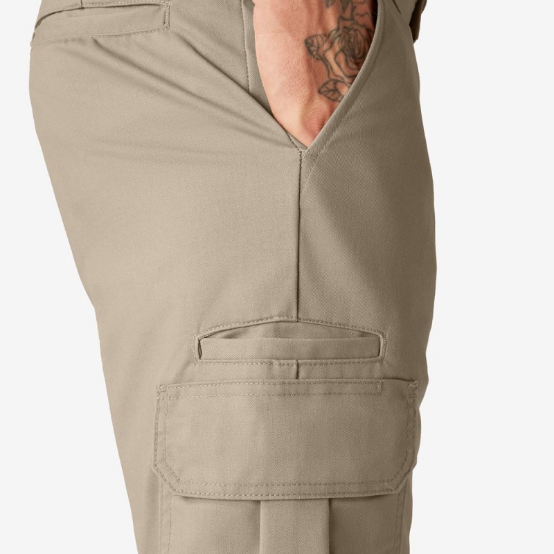 Grey Dickies Slim Fit Men's Cargo Pants | 519-VIETDC