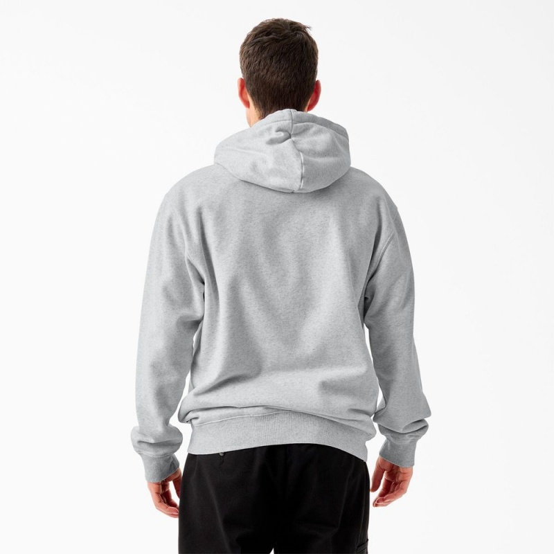 Grey Dickies Tom Knox Graphic Men's Hoodie | 205-HXTJYU