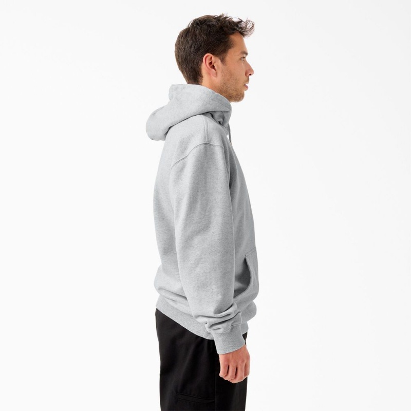 Grey Dickies Tom Knox Graphic Men's Hoodie | 205-HXTJYU