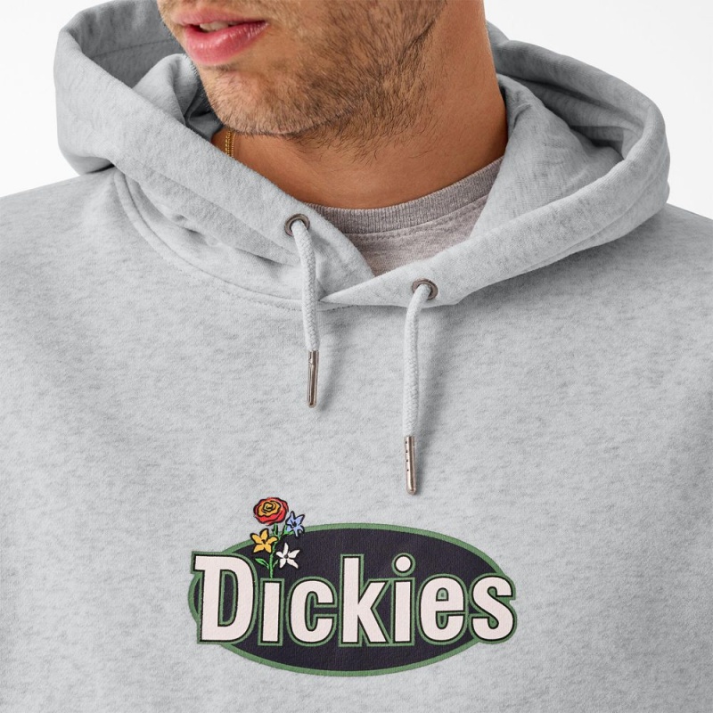 Grey Dickies Tom Knox Graphic Men's Hoodie | 205-HXTJYU