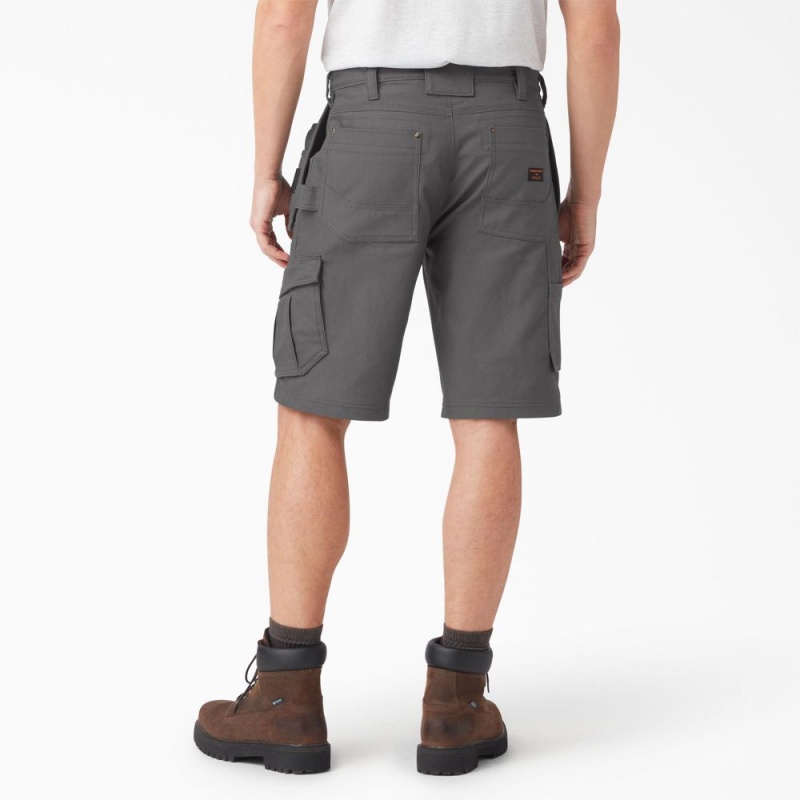 Grey Dickies Traeger x FLEX Relaxed Fit Men's Shorts | 914-JHOAPG