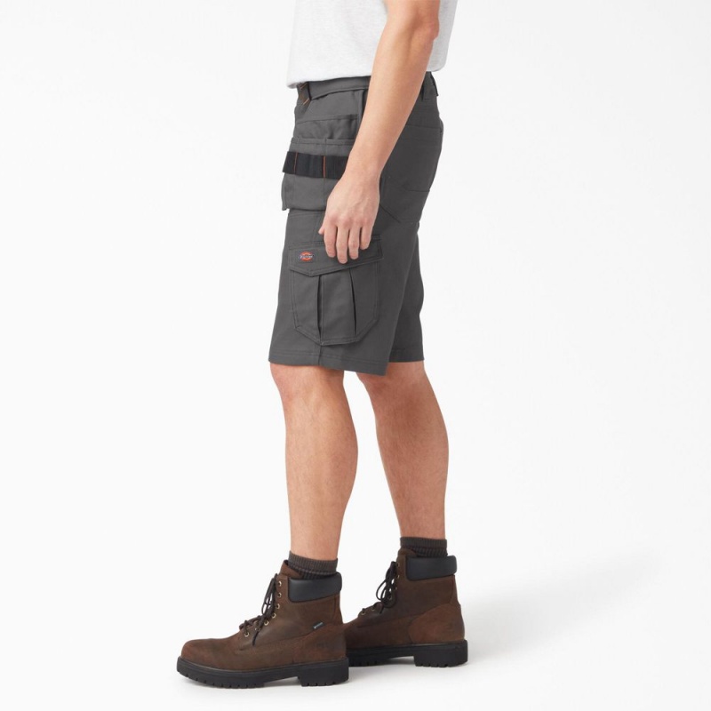 Grey Dickies Traeger x FLEX Relaxed Fit Men's Shorts | 914-JHOAPG