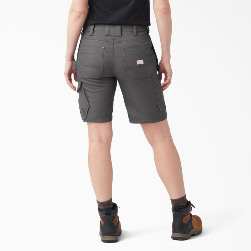 Grey Dickies Traeger x Relaxed Fit Women's Shorts | 291-YNCBJL