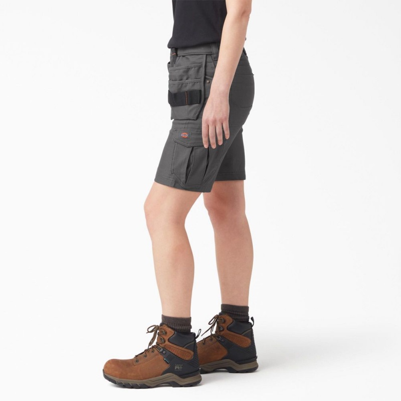 Grey Dickies Traeger x Relaxed Fit Women's Shorts | 291-YNCBJL