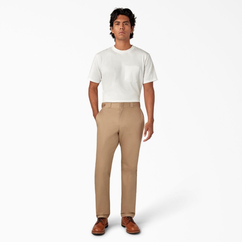 Khaki Dickies 1922 Cotton Men's Pants | 167-EAFISL