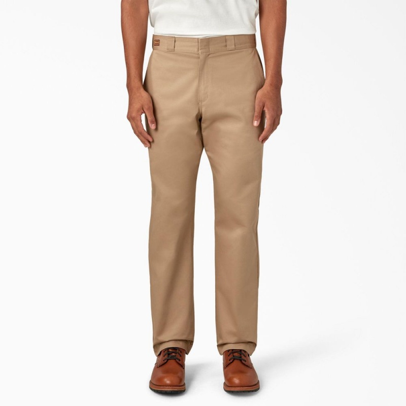 Khaki Dickies 1922 Cotton Men\'s Pants | 167-EAFISL