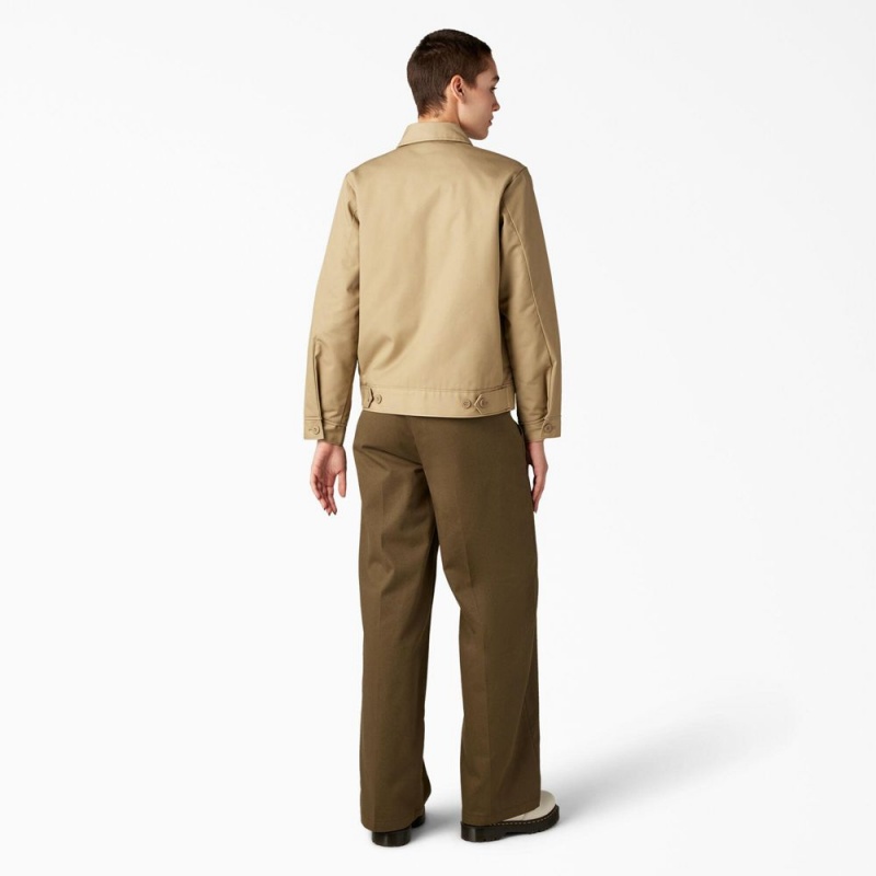 Khaki Dickies Insulated Eisenhower Women's Jacket | 269-VBMHRW