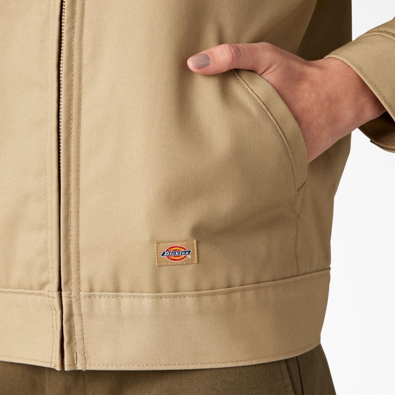 Khaki Dickies Insulated Eisenhower Women's Jacket | 269-VBMHRW