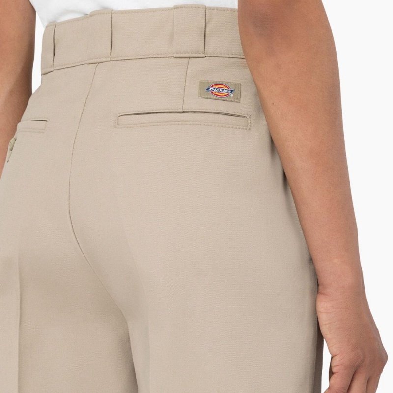 Khaki Dickies Phoenix Women's Shorts | 763-CABHEM