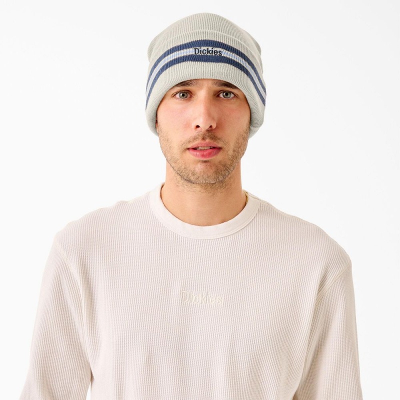 Khaki Dickies Tom Knox Men's Beanie | 916-NISMBV