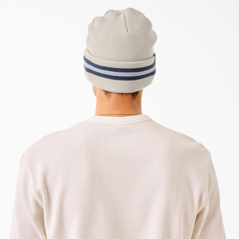 Khaki Dickies Tom Knox Men's Beanie | 916-NISMBV