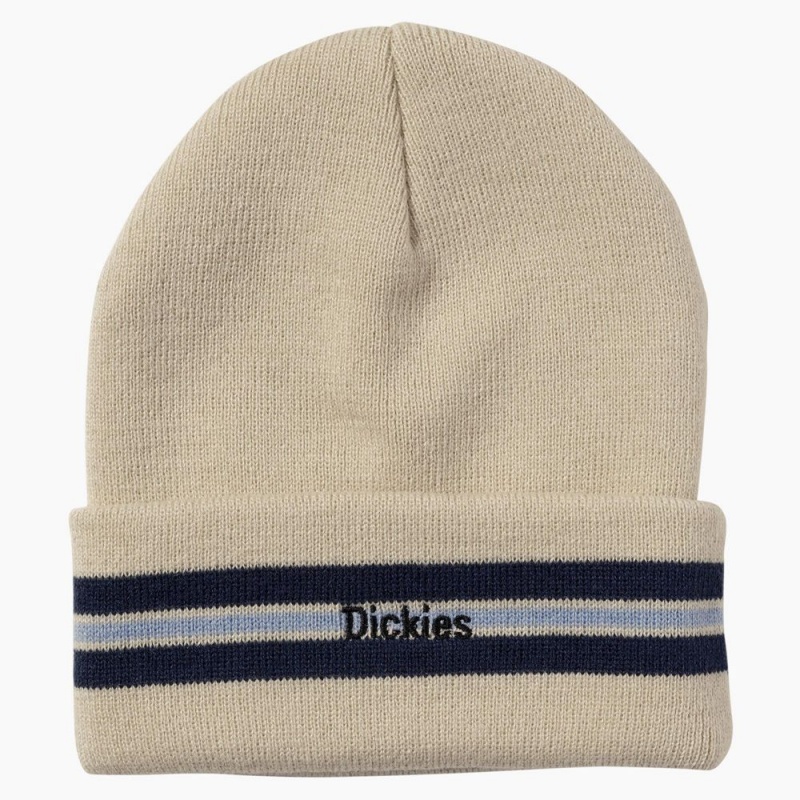 Khaki Dickies Tom Knox Men\'s Beanie | 916-NISMBV