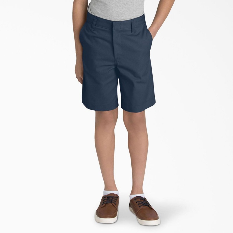 Navy Dickies Adult Size Classic Fit Kids\' Shorts | 521-DPAHQZ