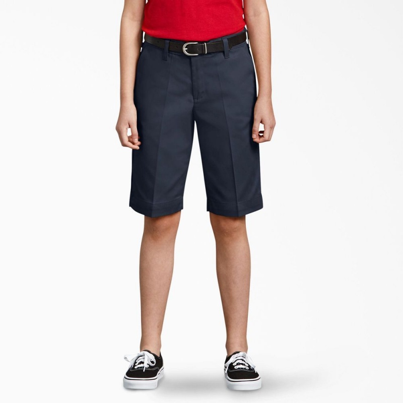 Navy Dickies Classic Fit Bermuda Kids\' Shorts | 634-ZNWMVE