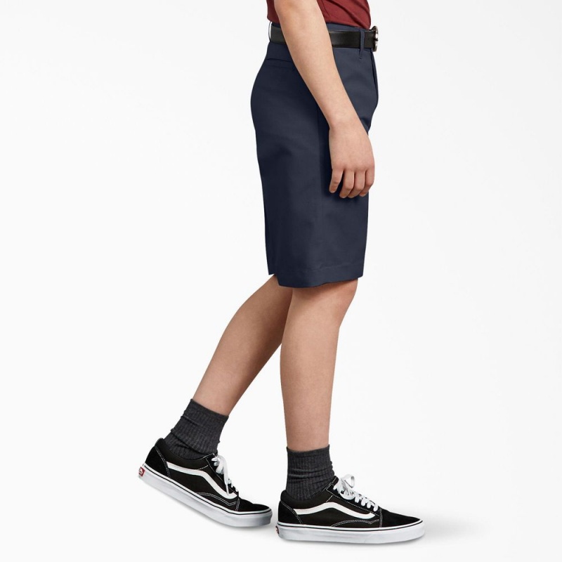 Navy Dickies Classic Fit Kids' Shorts | 923-ZYANUX