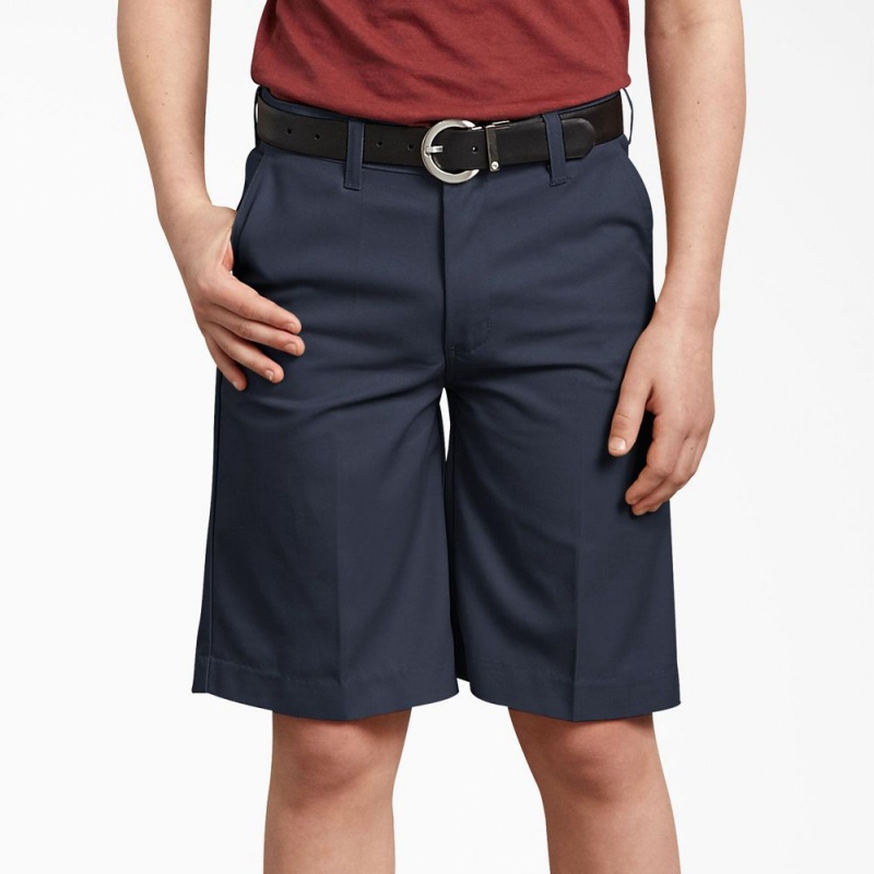 Navy Dickies Classic Fit Kids' Shorts | 923-ZYANUX