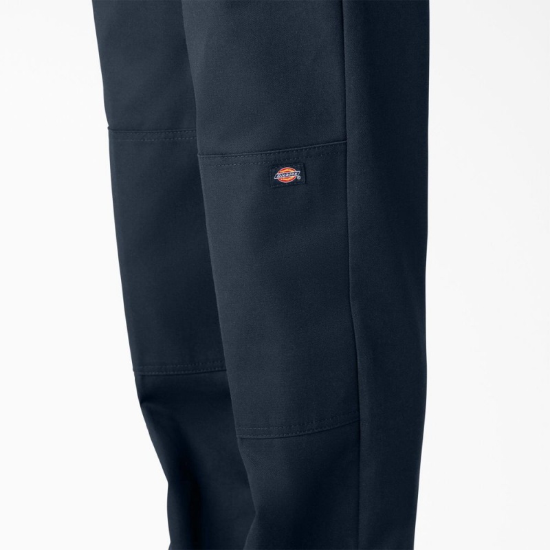 Navy Dickies Loose Fit Double Knee Women's Work Pants | 519-VMWECZ