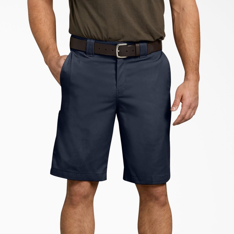 Navy Dickies Relaxed Fit Work Men\'s Shorts | 854-IRVELZ