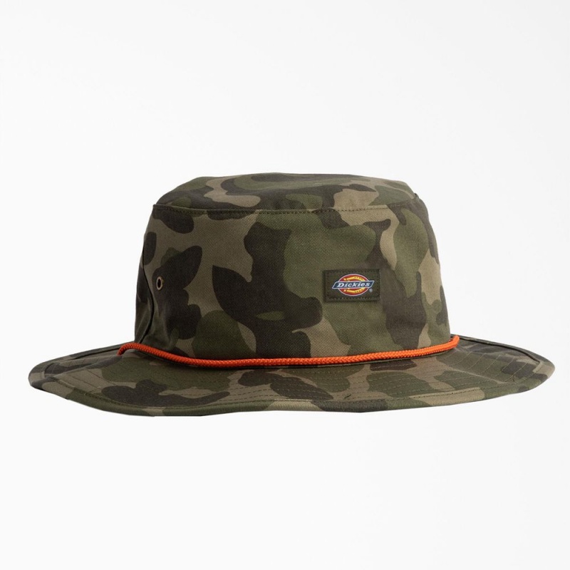 Olive Dickies Twill Boonie Men\'s Hat | 341-GKBFWO