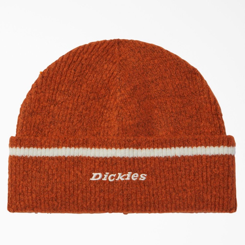 Orange Dickies Chalkville Men\'s Beanie | 023-ZTLCGJ