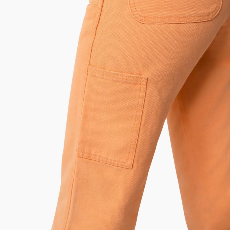 Orange Dickies Regular Fit Duck Women's Pants | 491-RHKNIB