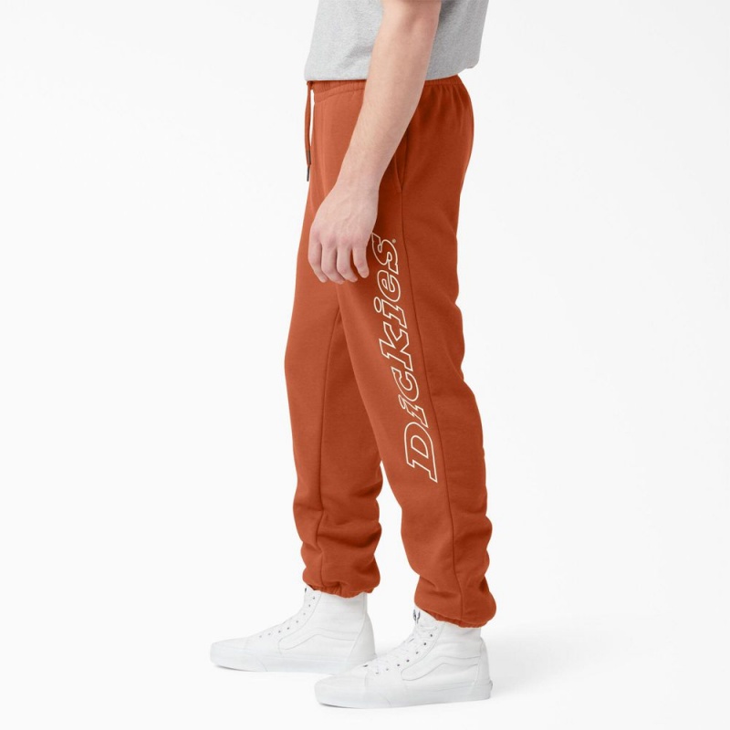 Orange Dickies Uniontown Regular Fit Sweat Men's Pants | 468-VRMICL