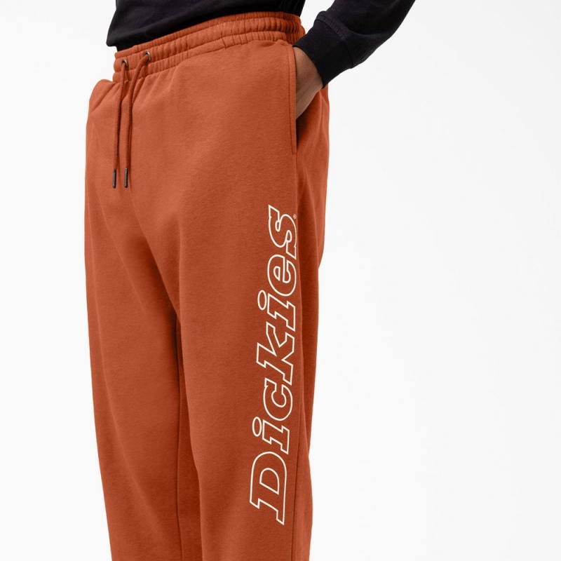 Orange Dickies Uniontown Regular Fit Sweat Men's Pants | 468-VRMICL