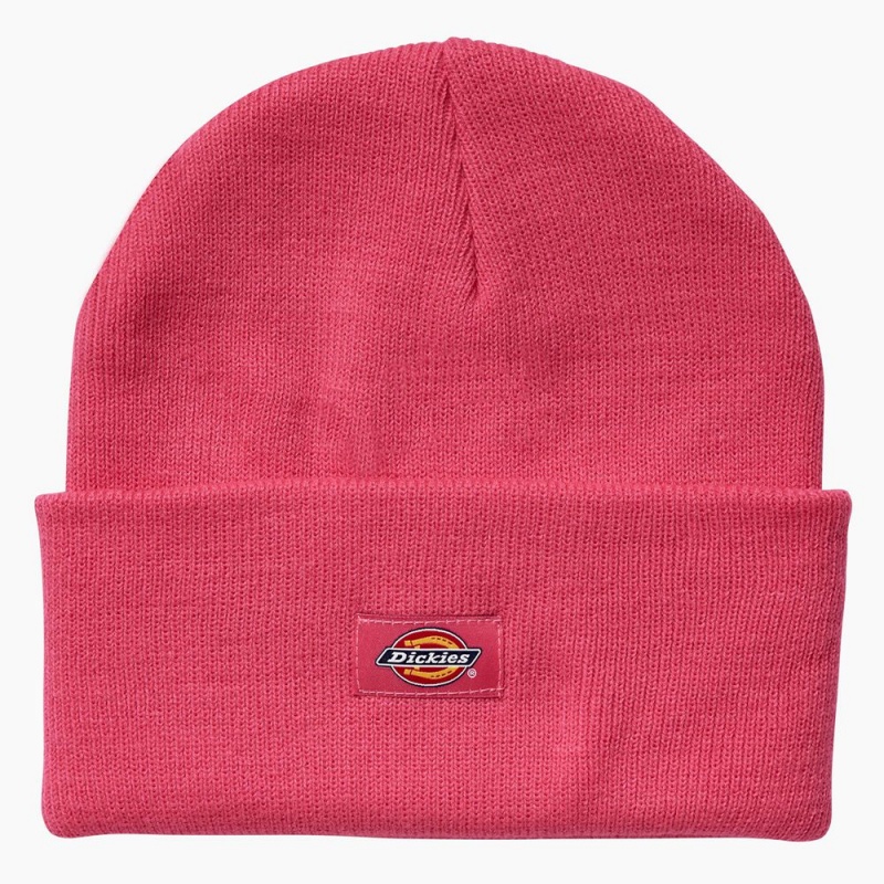 Pink Dickies Breast Cancer Awareness Cuffed Knit Men\'s Beanie | 872-ZOHKVA