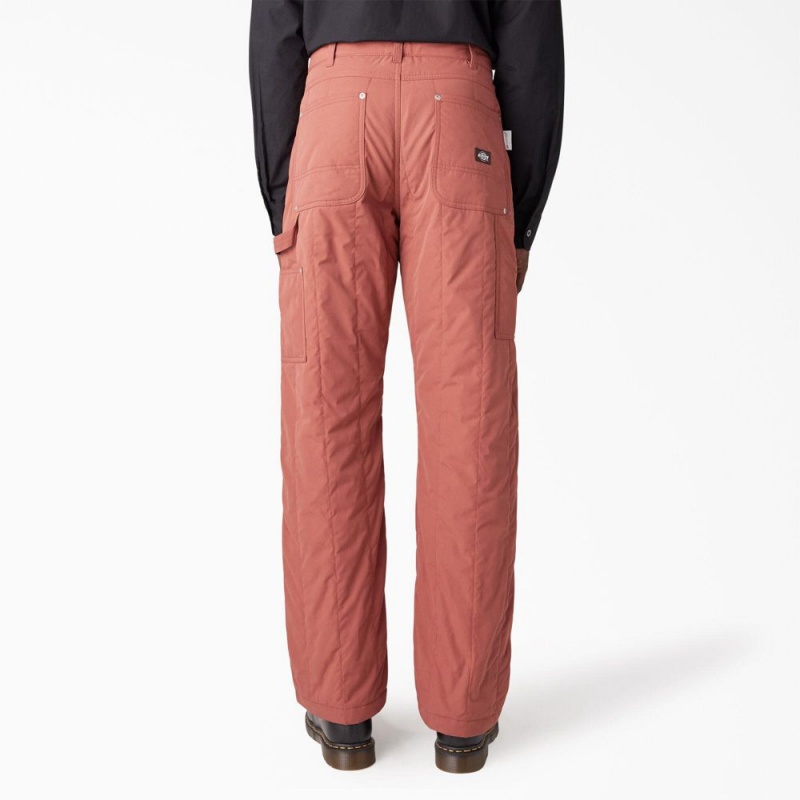 Pink Dickies Premium Collection Quilted Utility Men's Pants | 103-QWDUOZ