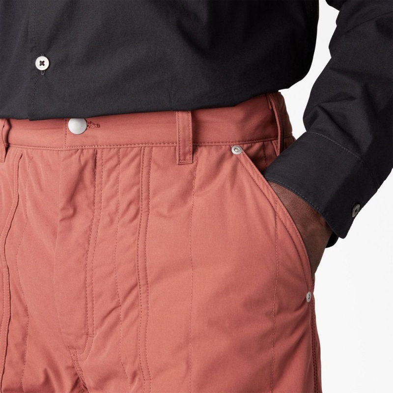 Pink Dickies Premium Collection Quilted Utility Men's Pants | 103-QWDUOZ