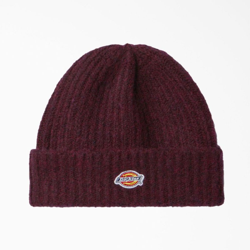 Purple Dickies Brewton Men\'s Beanie | 854-WRZPGB