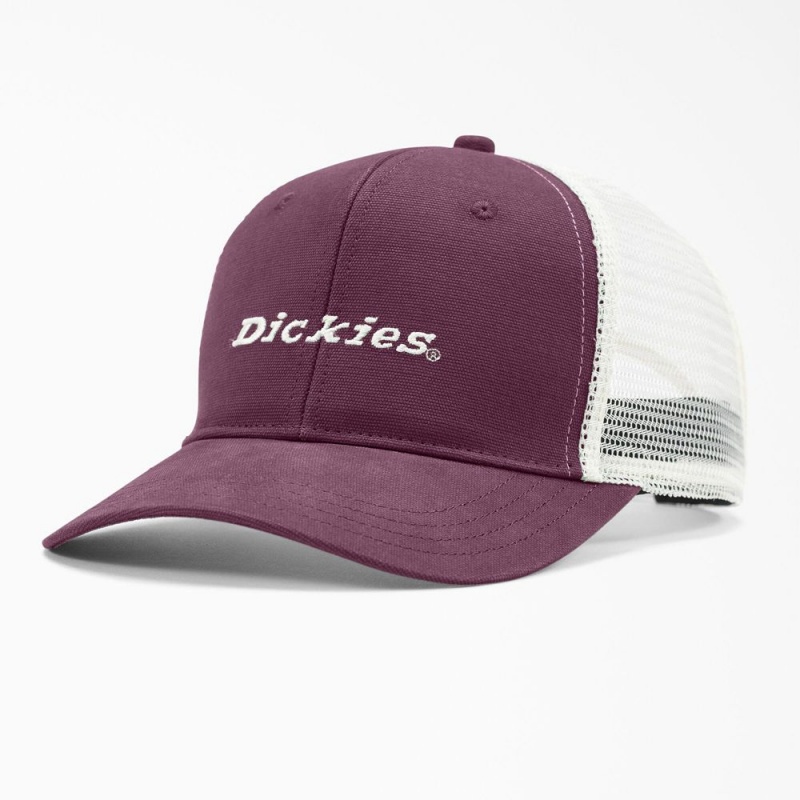 Purple Dickies Two-Tone Trucker Women\'s Cap | 639-CUTIZK