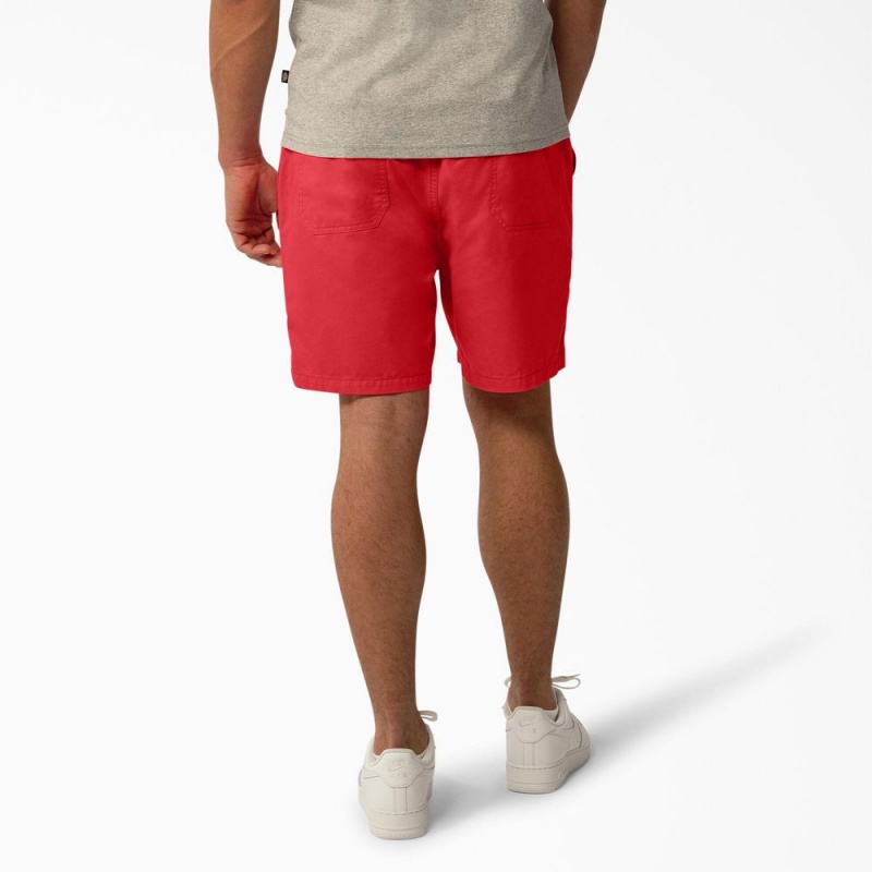 Red Dickies Pelican Rapids Relaxed Fit Men's Shorts | 237-ELJOGM