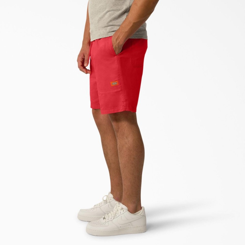 Red Dickies Pelican Rapids Relaxed Fit Men's Shorts | 237-ELJOGM