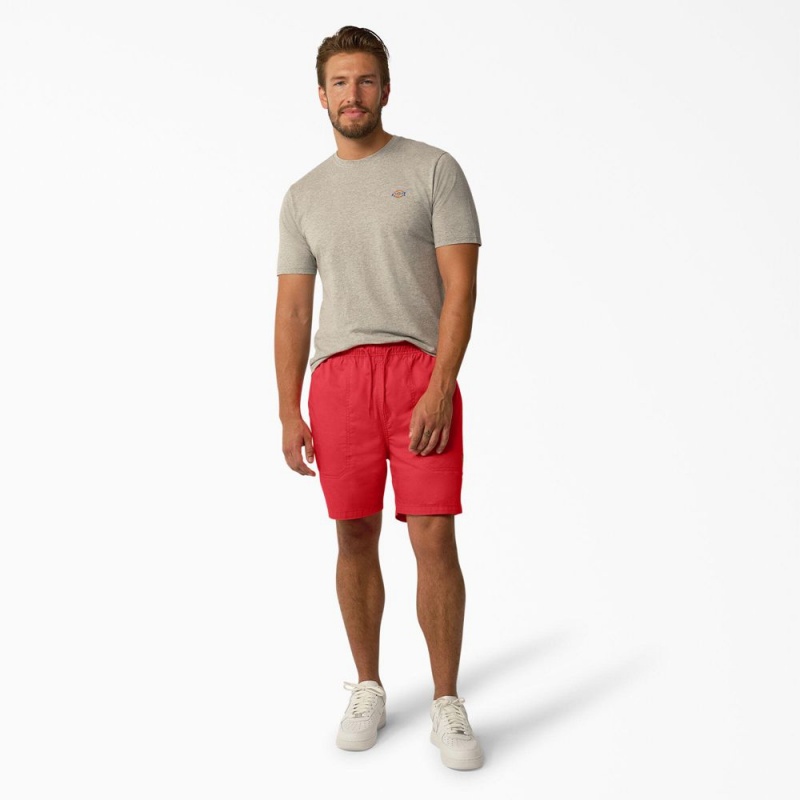 Red Dickies Pelican Rapids Relaxed Fit Men's Shorts | 237-ELJOGM