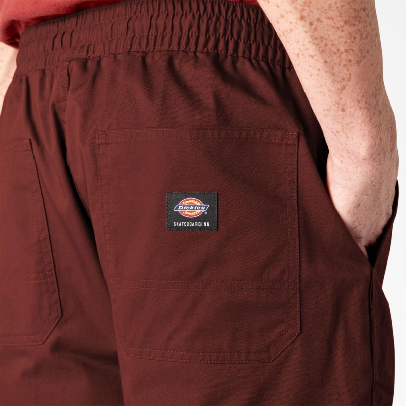 Red Dickies Skateboarding Summit Relaxed Fit Chef Men's Pants | 654-KVQGTM