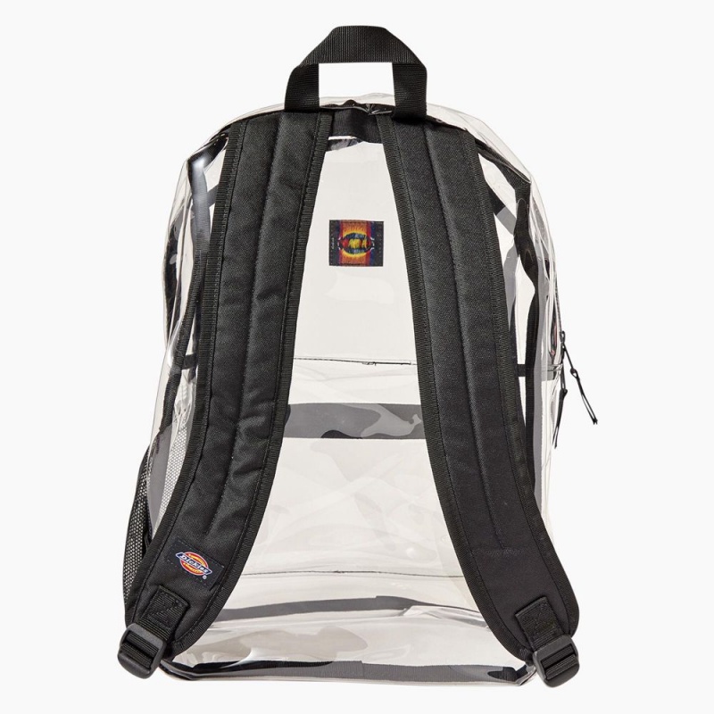 White Dickies Essential Clear Kids' Backpack | 597-DSTAEP